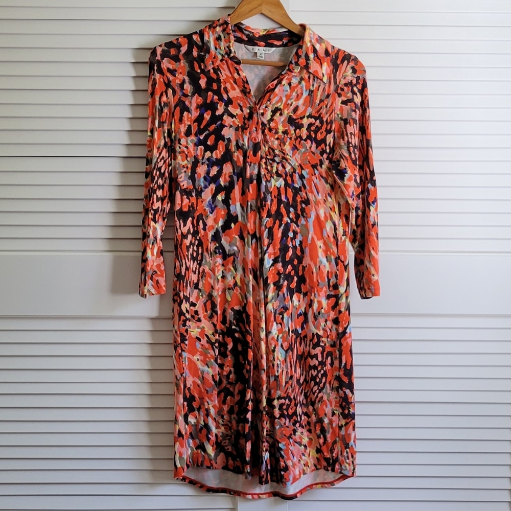 CABI Abstract Pullover Rayon Summer Dress Small